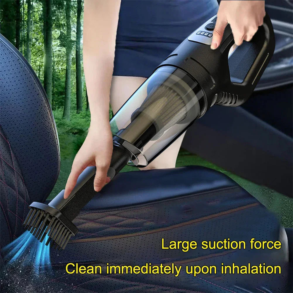 Portable Car Vacuum Cleaner USB Charging Handheld Cordless Vacuum Cleaner Powerful Suction For Auto/Home/Office/Hair